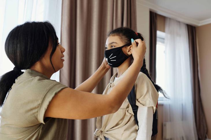 Usa una mascarilla para tu cita programada con el DMV